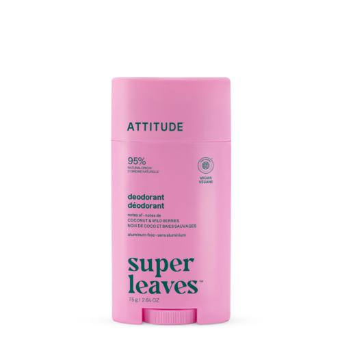 ATTITUDE Super Leaves Deodorant Coconut & Wild Berries 75 g