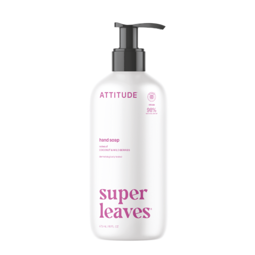 ATTITUDE Super Leaves Hand Soap, Coconut & Wild Berries, 473 ml