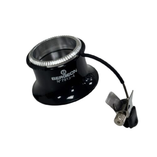 Bergeon 7913-4 eyeglass watchmaker loupe with clip 2.5x