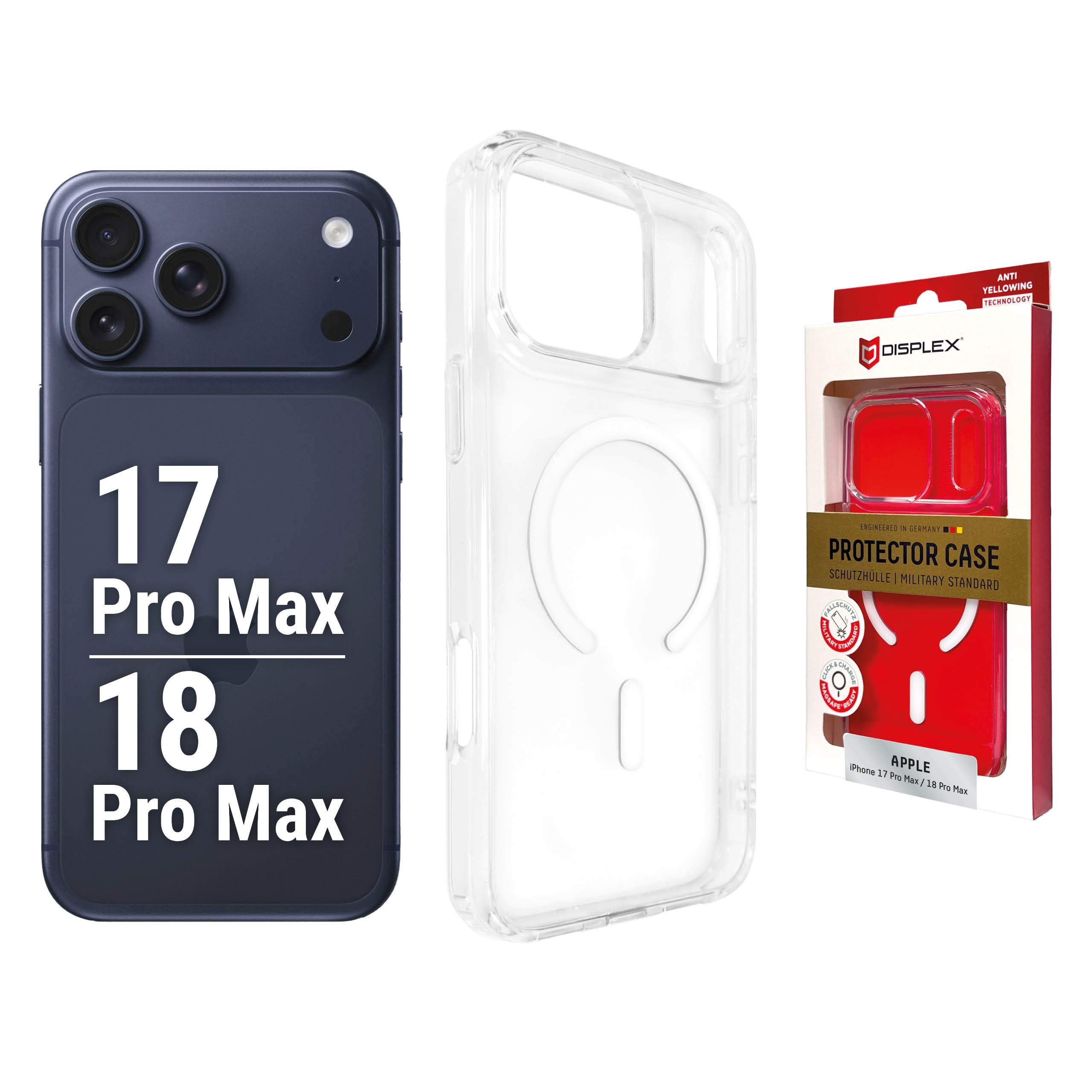 DISPLEX Clear Protective Case for iPhone 18 Pro Max / 17 Pro Max - Image 2