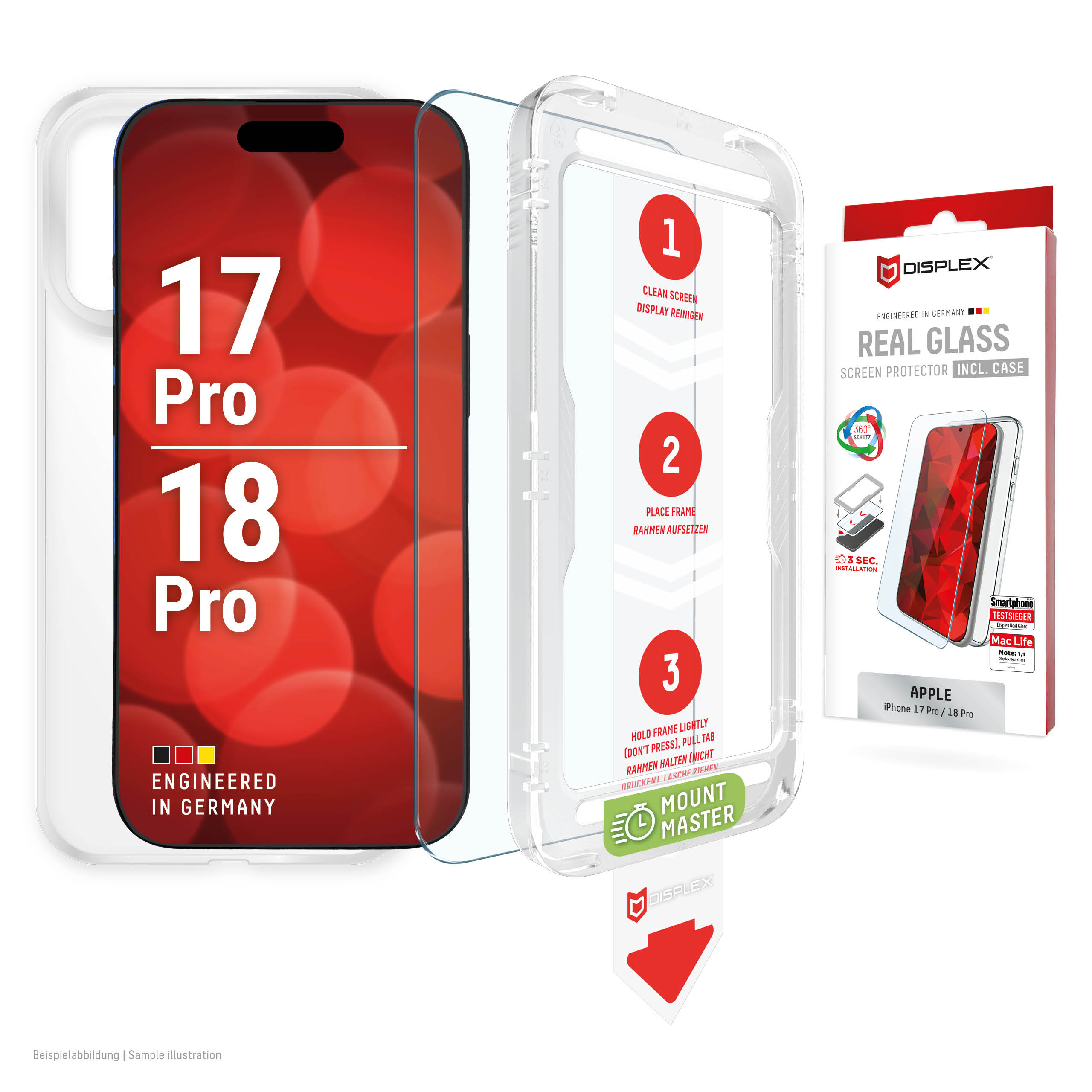 DISPLEX Screen Protector and Case for iPhone 17 Pro / 18 Pro, MountMaster - Image 2