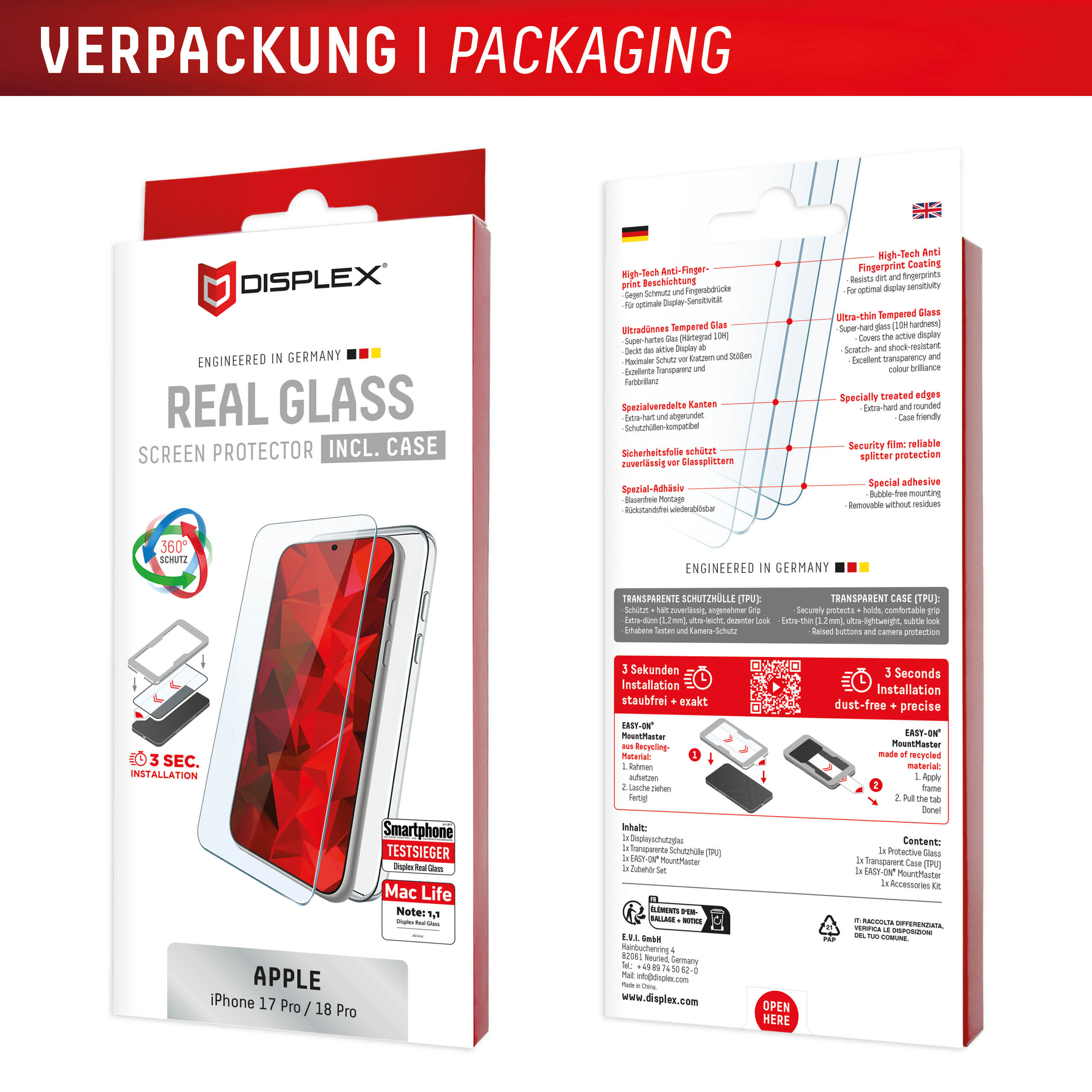 DISPLEX Screen Protector and Case for iPhone 17 Pro / 18 Pro, MountMaster - Image 11