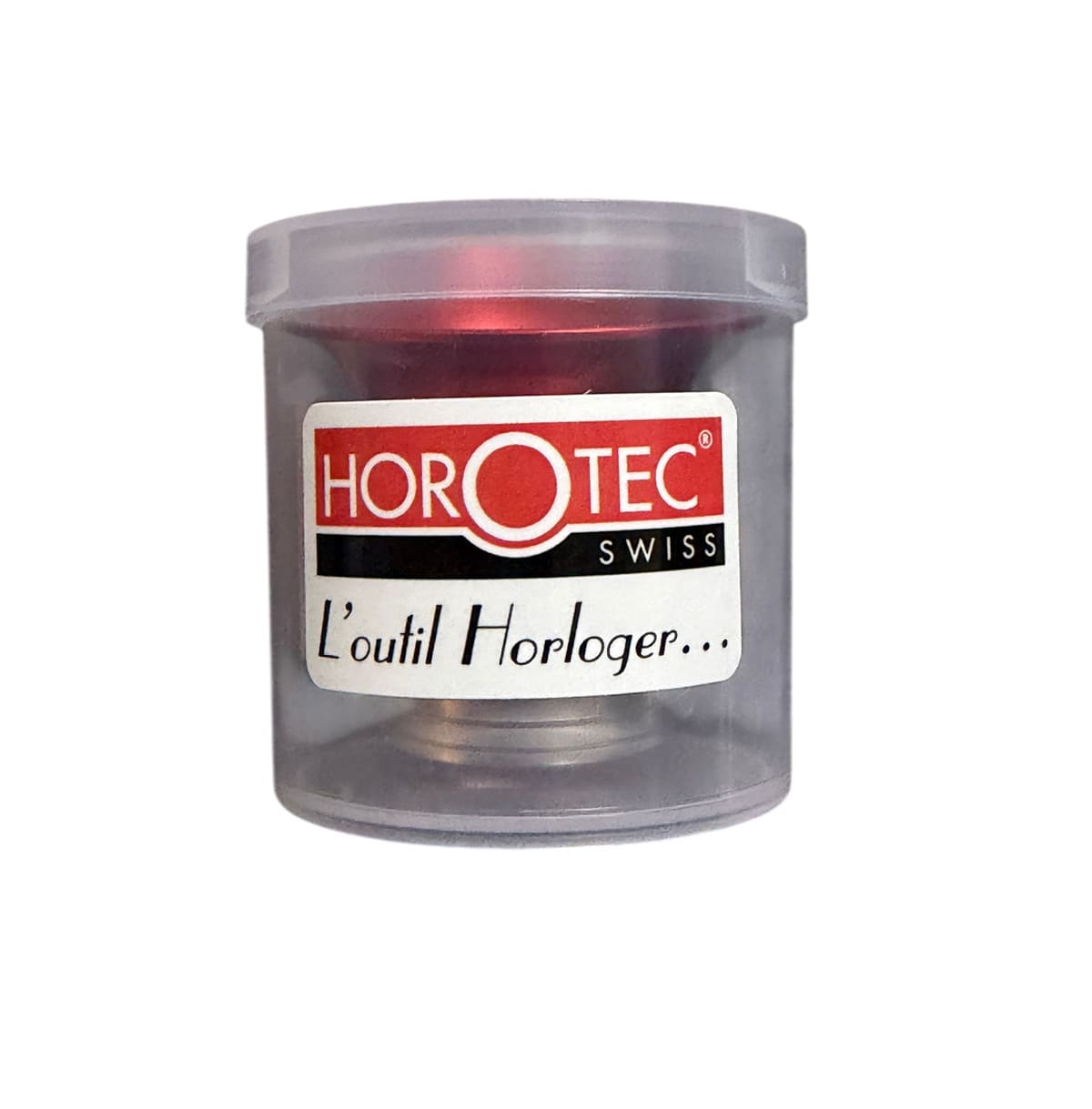 Horotec Red Anodized Loupe 10.0x MSA00.033-1 Watchmaker Eyeglass 25mm Lens - Image 4