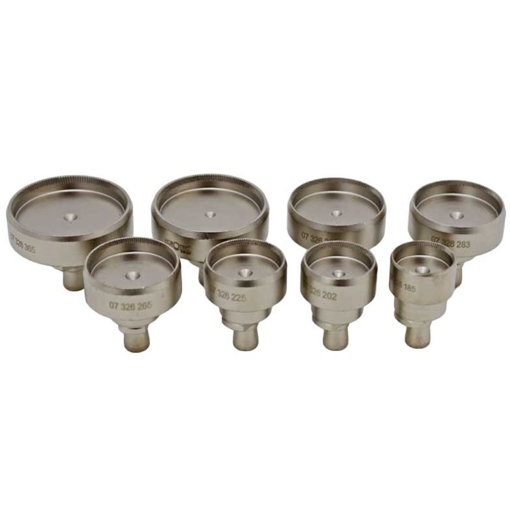 Horotec MSA07.311 Set of 8 Dies for Rolex Watch Back Remover