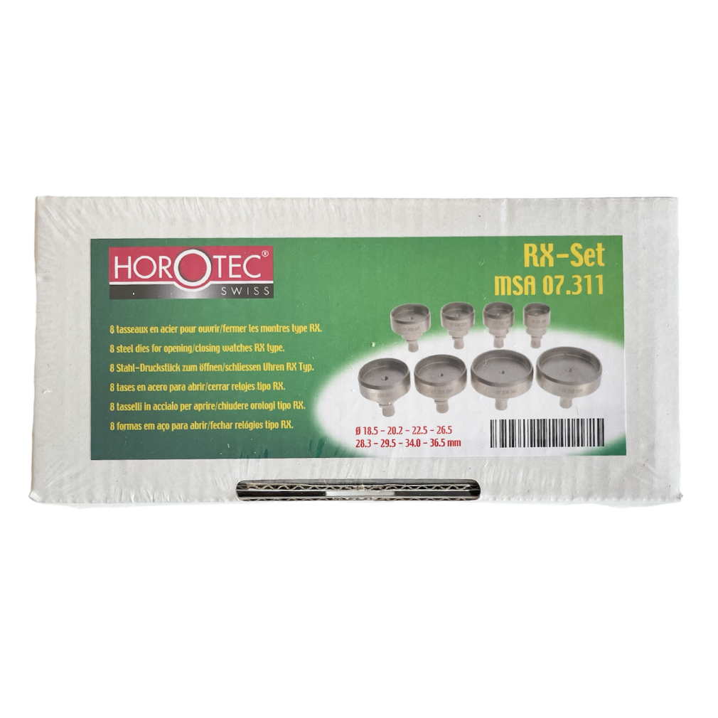 Horotec MSA07.311 Set of 8 Dies for Rolex Watch Back Remover - Image 2