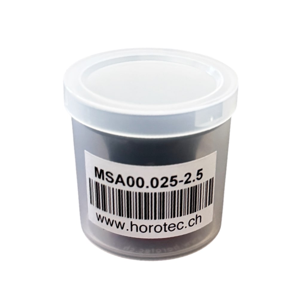 Horotec MSA00.025-2.5 eyeglass loupe black plastic with aluminium screwed ring x5 - Image 2