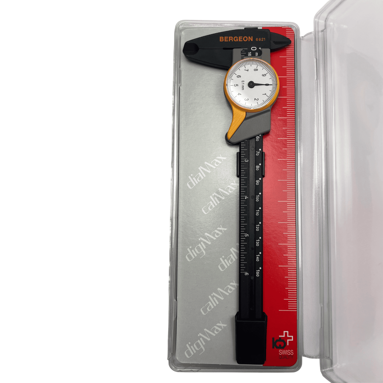 Bergeon 6621 Plastic Sliding Caliper with Dial, 0–150 mm / 0–6 Inches - Image 6