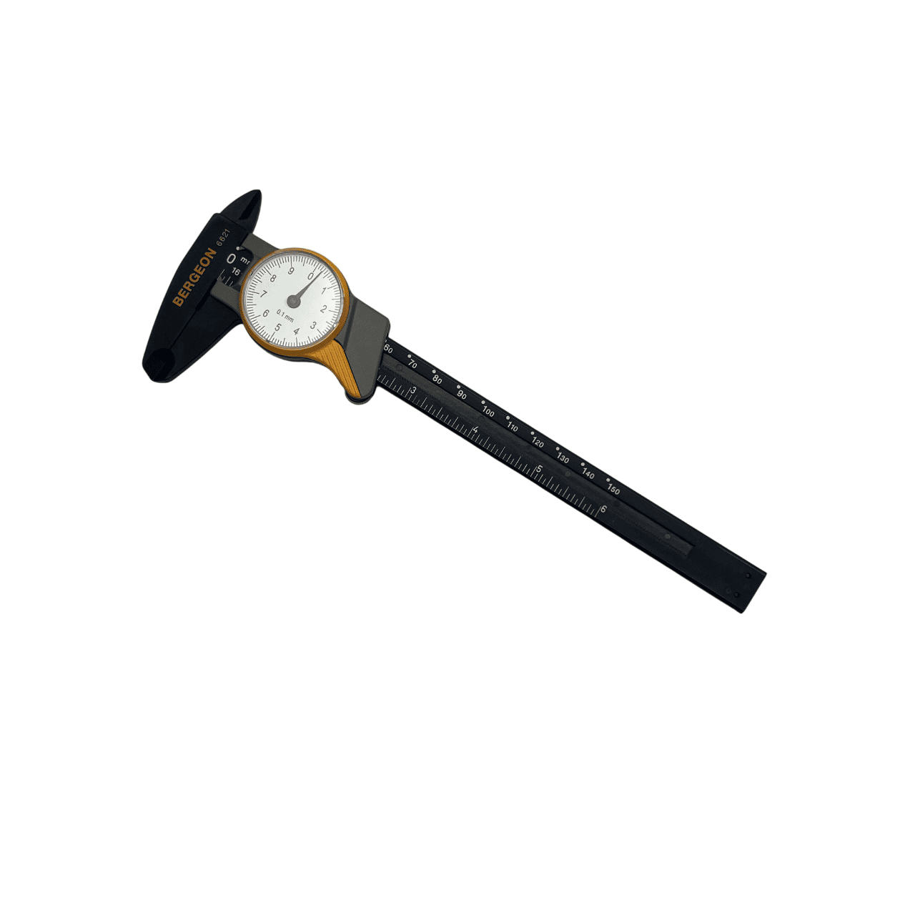 Bergeon 6621 Plastic Sliding Caliper with Dial, 0–150 mm / 0–6 Inches - Image 2