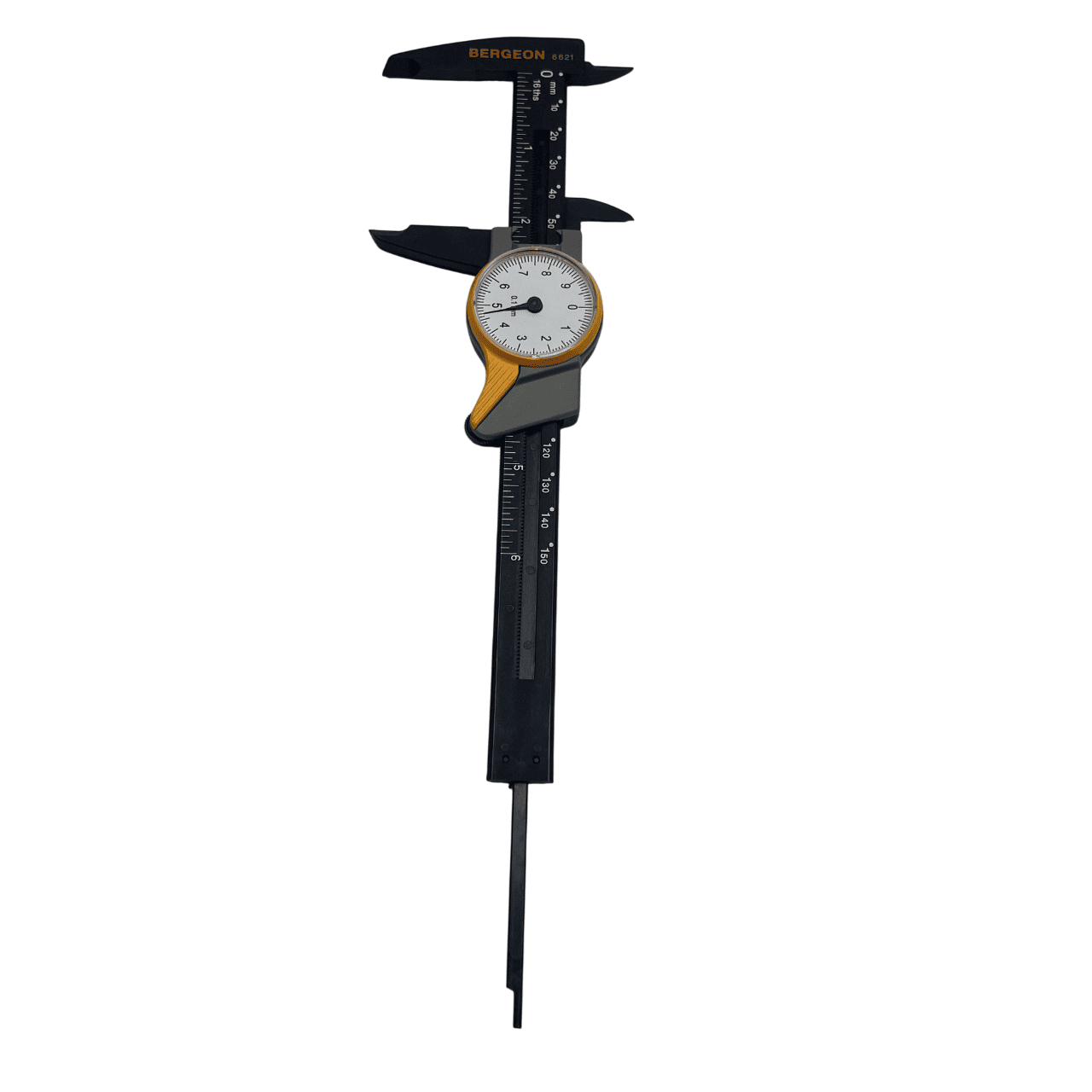 Bergeon 6621 Plastic Sliding Caliper with Dial, 0–150 mm / 0–6 Inches - Image 8
