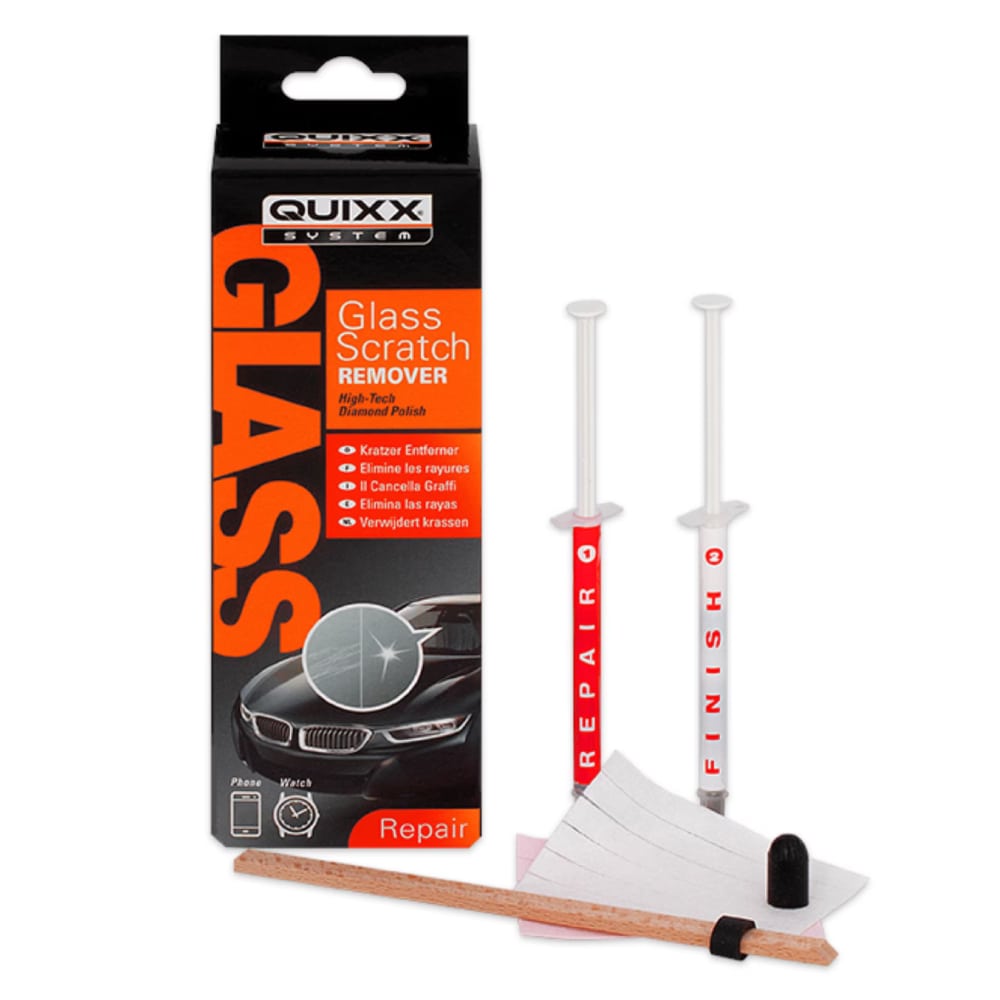 QUIXX Glass Scratch Remover Kit Windshield & Window Repair Diamond Polish, ref. 10172