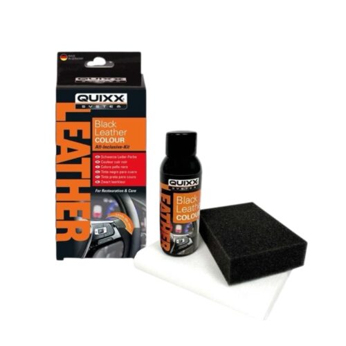 QUIXX Black Leather Colour BLC Car Interior Dye Restores Faded Leather, All-Inclusive Kit, ref. 10347