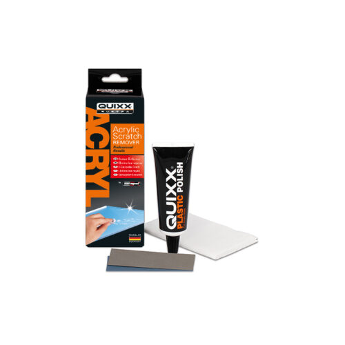 QUIXX Acrylic Scratch Remover, Scratch & Scuff Remover for Acrylic & Plexiglass Surfaces on Cars, Motorcycles, Boats, Caravans & Household Items, ref. 10003, Made in Germany,