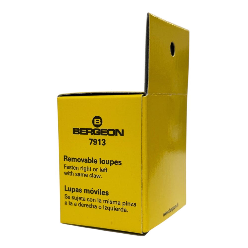 Bergeon 7913-4 eyeglass watchmaker loupe with clip 2.5x - Image 2