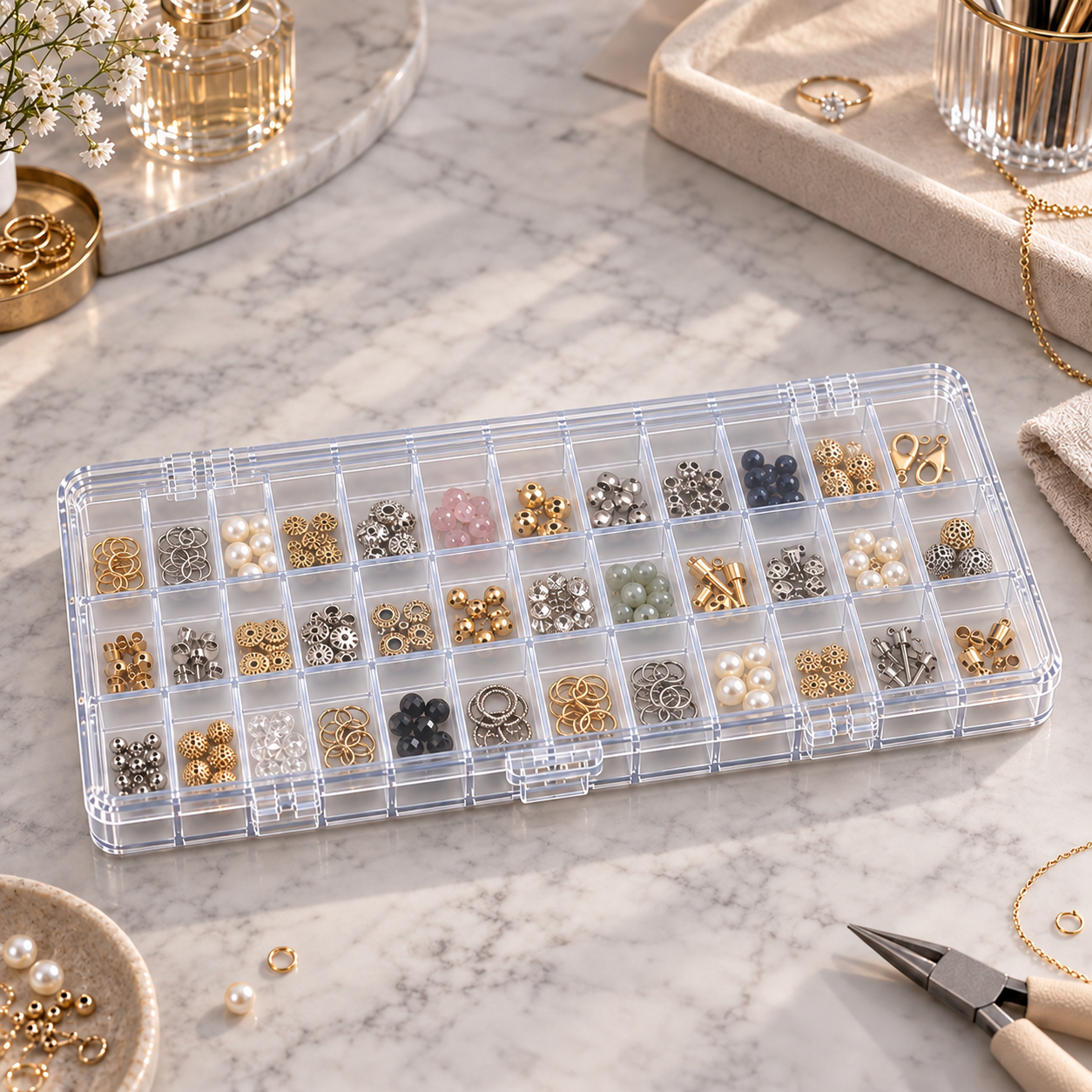 Selection box with hinged lid 36 compartments - Image 5