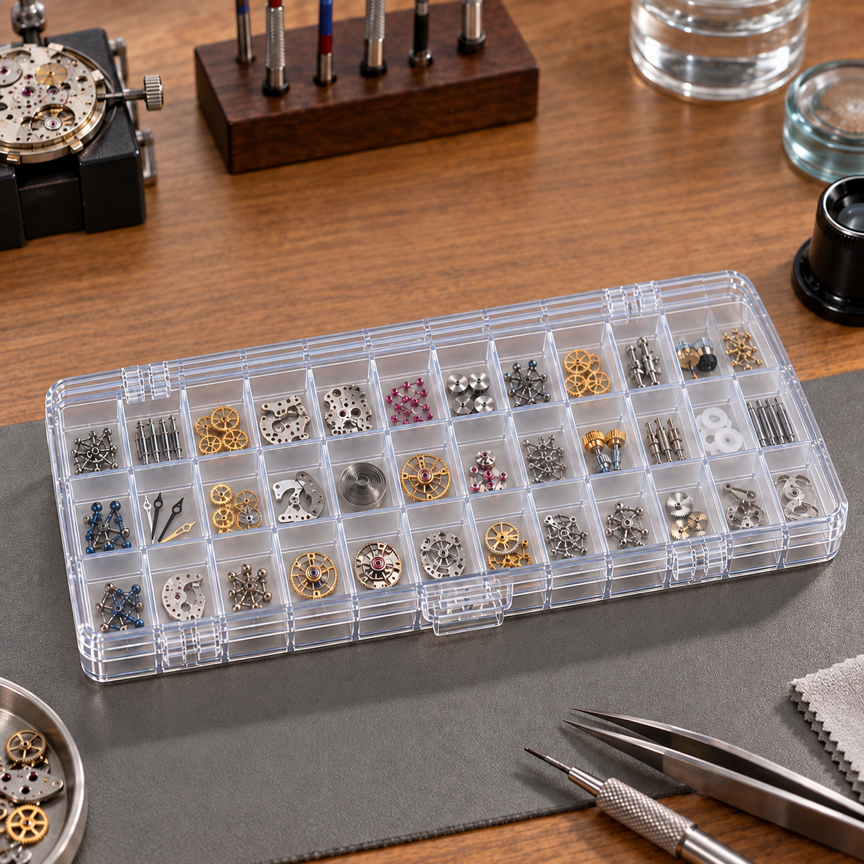 Selection box with hinged lid 36 compartments - Image 6