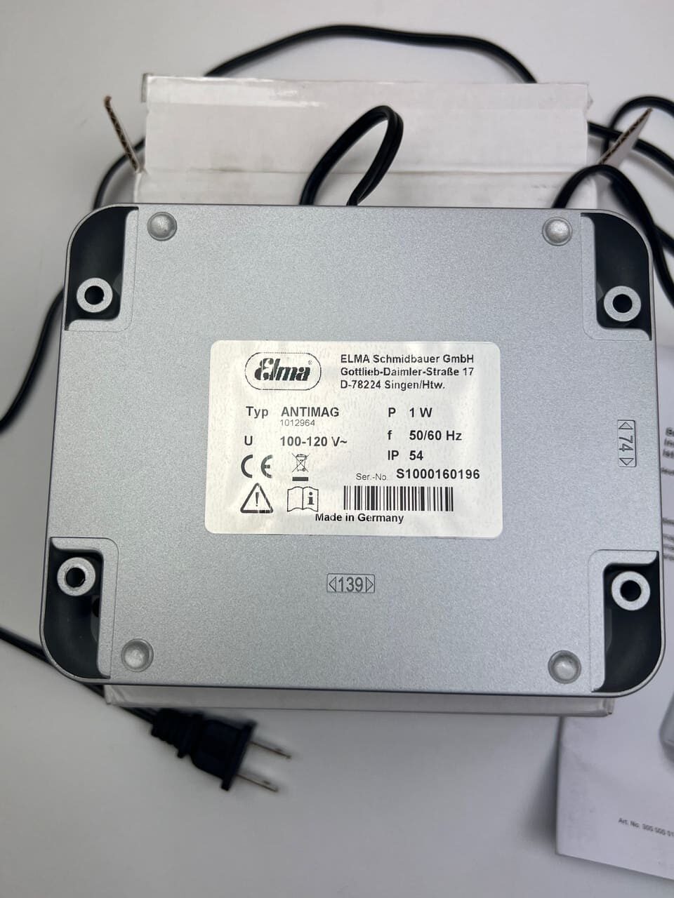 ELMA Antimag Demagnetiser 100–120 V USA Open Box - Image 8