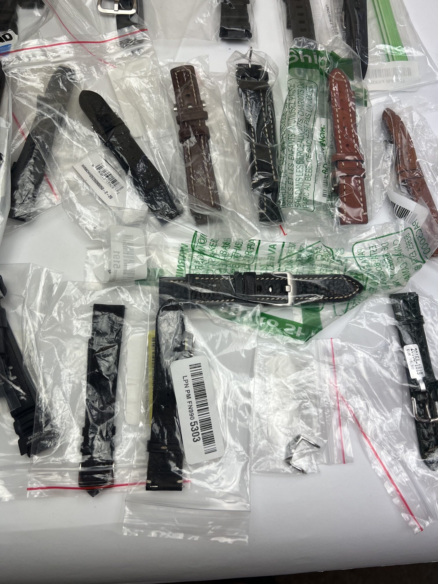 Hirsch Mixed Lot of 22 Watch Straps and 1 Buckle - Image 8