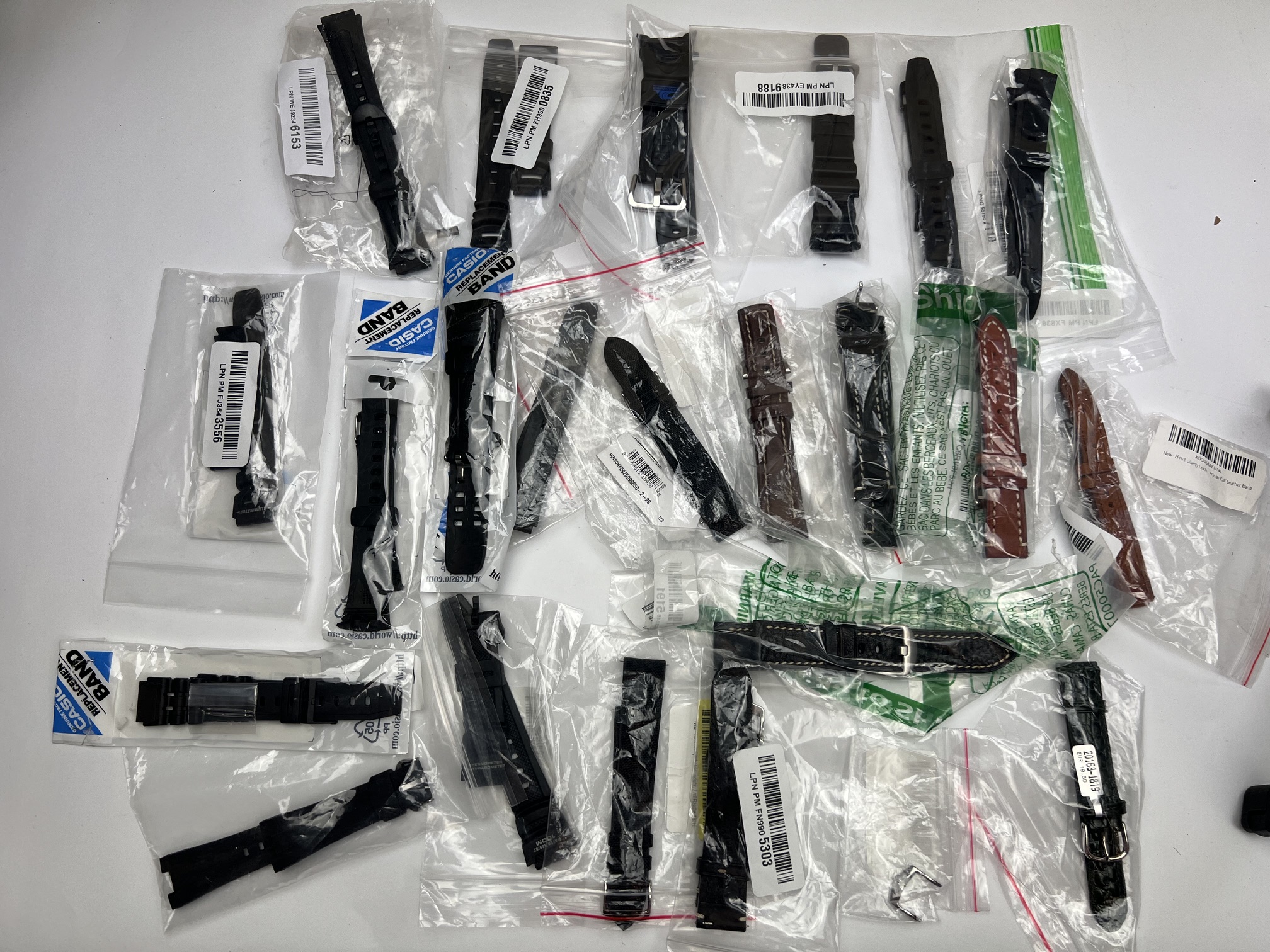 Hirsch Mixed Lot of 22 Watch Straps and 1 Buckle